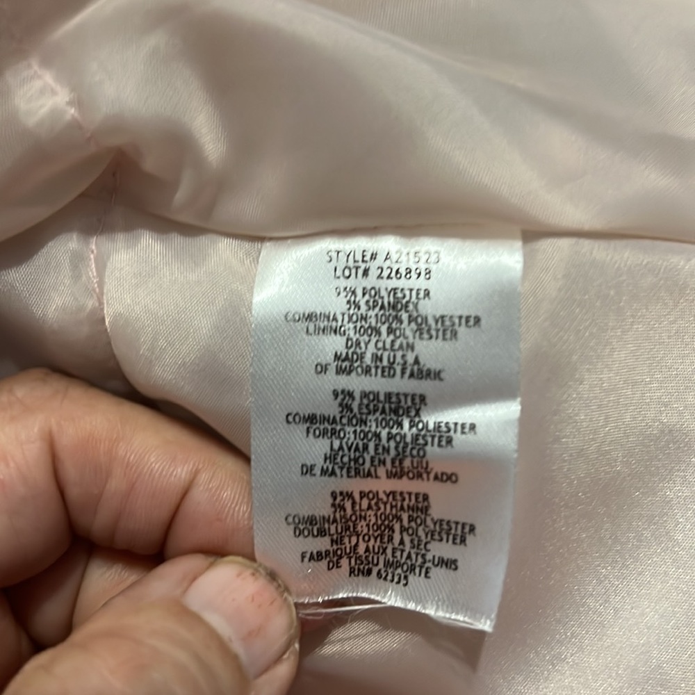 Betsy & Adam cocktail dress size 12. Black top with rose gold bottom - Picture 6 of 7